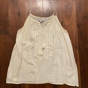 Spaghetti strapped tank top